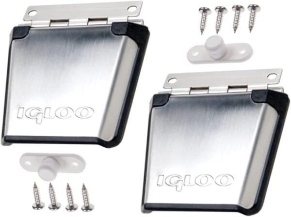 Igloo Cooler Stainless Steel Latch with 2-Screw Winged Post (2-pk)