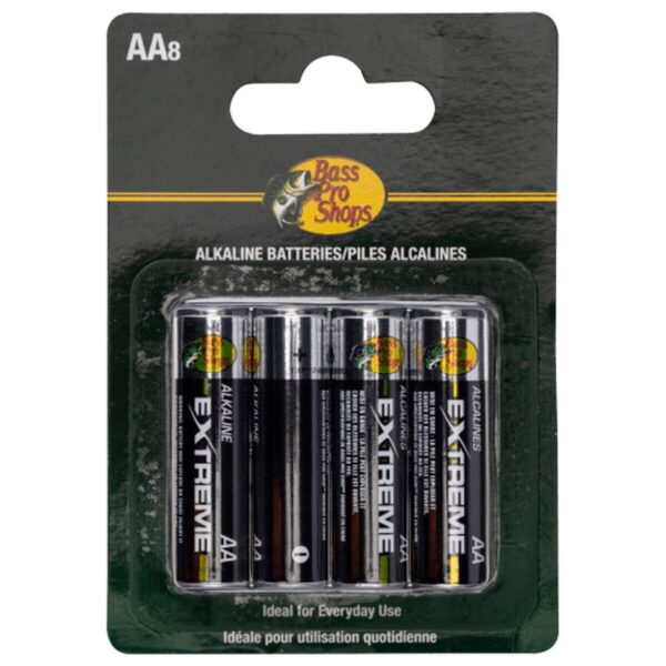 Bass Pro Shops AA Batteries 8 Pack