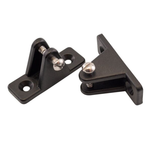 Seachoice Deck Hinge for Bimini Top, Black Nylon, Pack of 2
