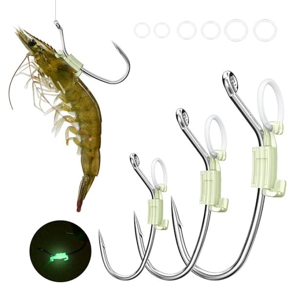 Kanama Luminous Live Shrimp Hooks
