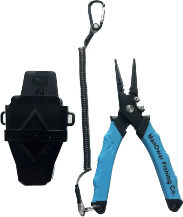 ManOWar 7.5" Stainless Steel Plier Blue Handle