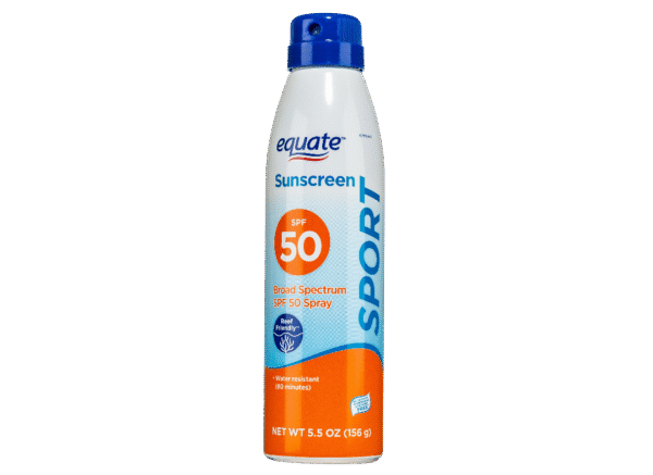 Equate SPF50 Oxybenzone and Octinoxate Free Sunscreen