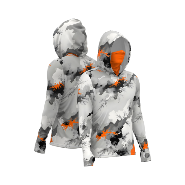 Mar Negro Men X-Protect 360 Sublimated Long Sleeve Hooded UV Shirt With Facemask