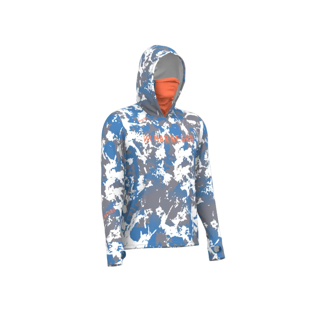 Mar Negro Men X-Protect 360 Sublimated Long Sleeve Hooded UV Shirt With Facemask - Image 8