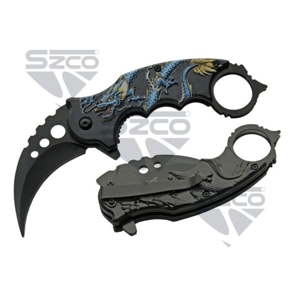 5'' Blue Dragon Karambit
