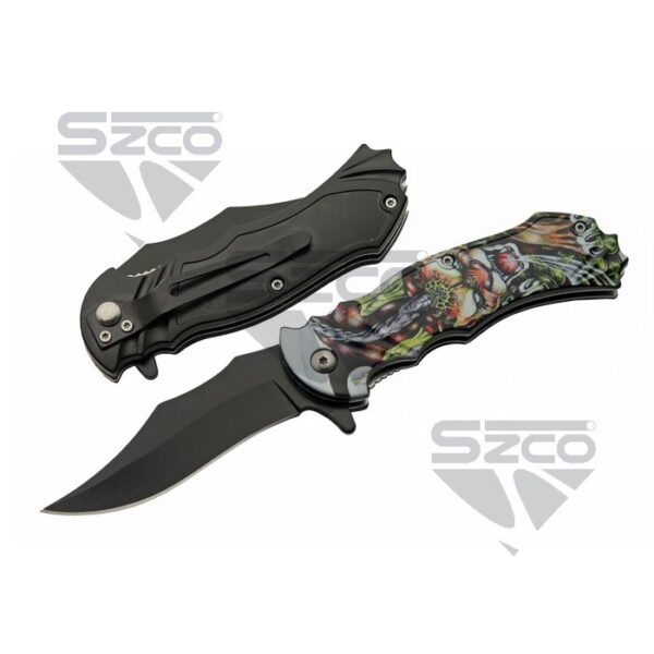 4.5'' Creepy Cat Folder Knife