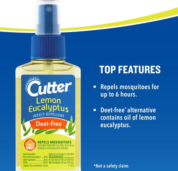 Cutter Dee-Free Lemon Eucalyptus Insect Repellent