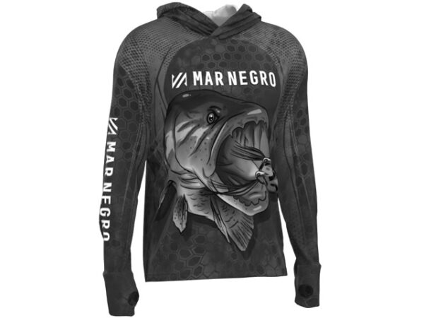 Mar Negro Men X-protect Sublimated Long Sleeve Hooded Shirt