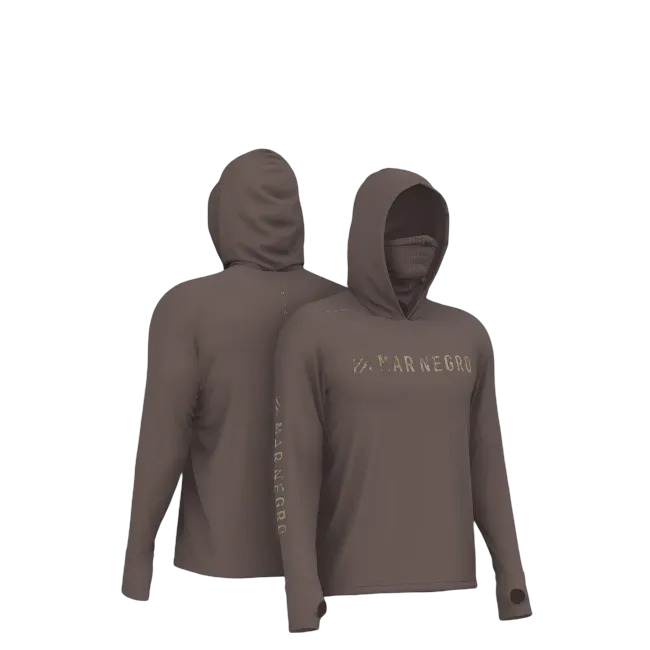 Mar Negro Men X Protection Polyamide Hooded UV Shirt With Facemask - Image 12